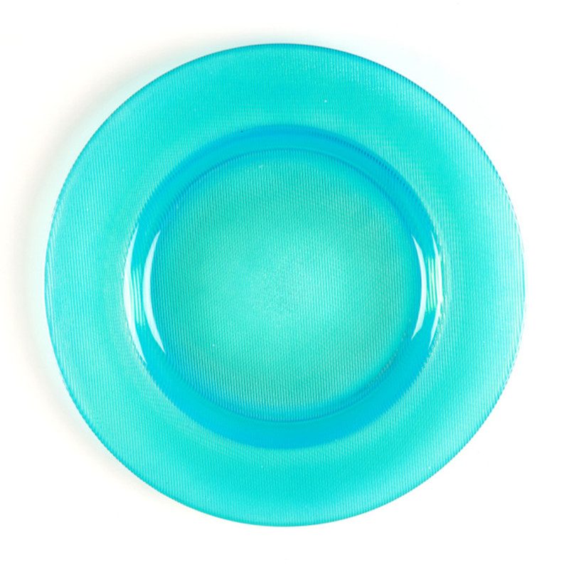 glass charger plate Wholesale Glass Charger Plate PZ-035 - Image 1